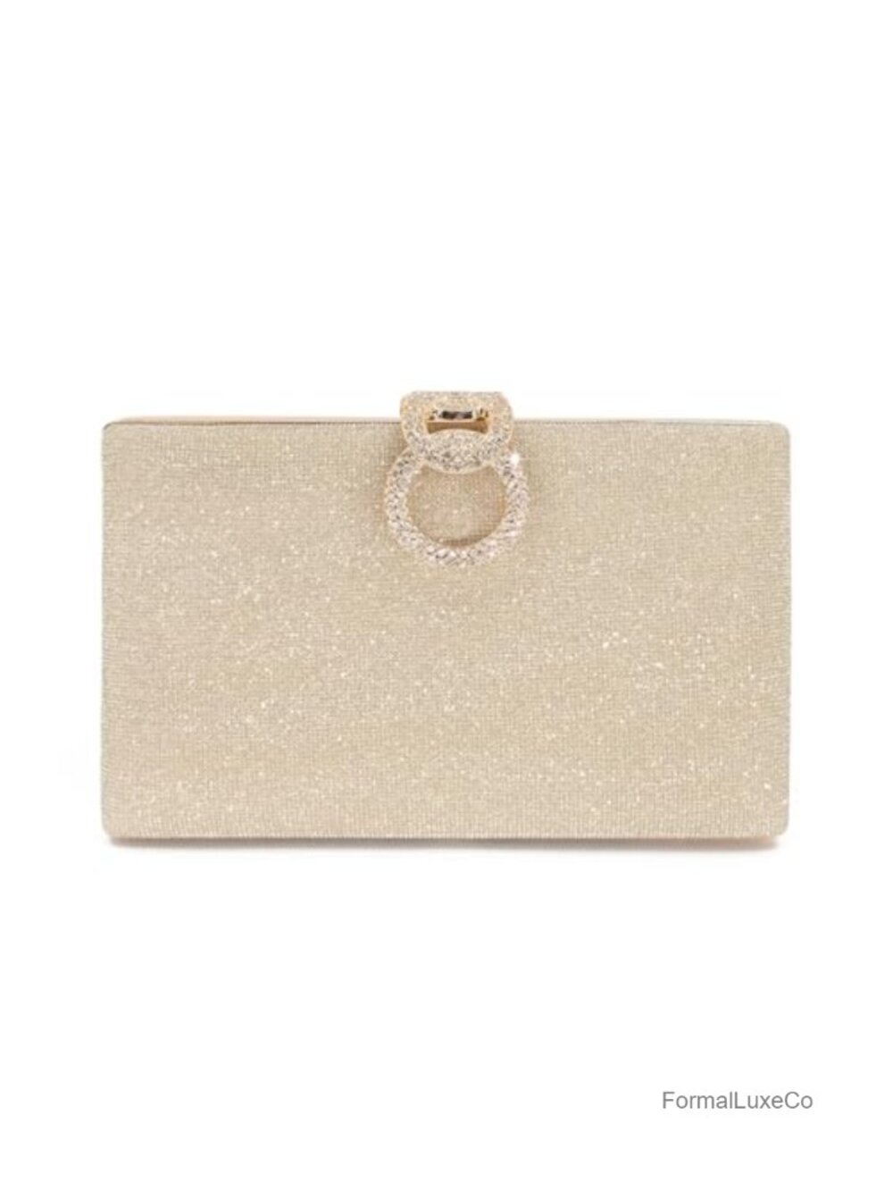 Women's Clutch Purse Glitter Ruched Evening Bag with Removable Chain Strap
